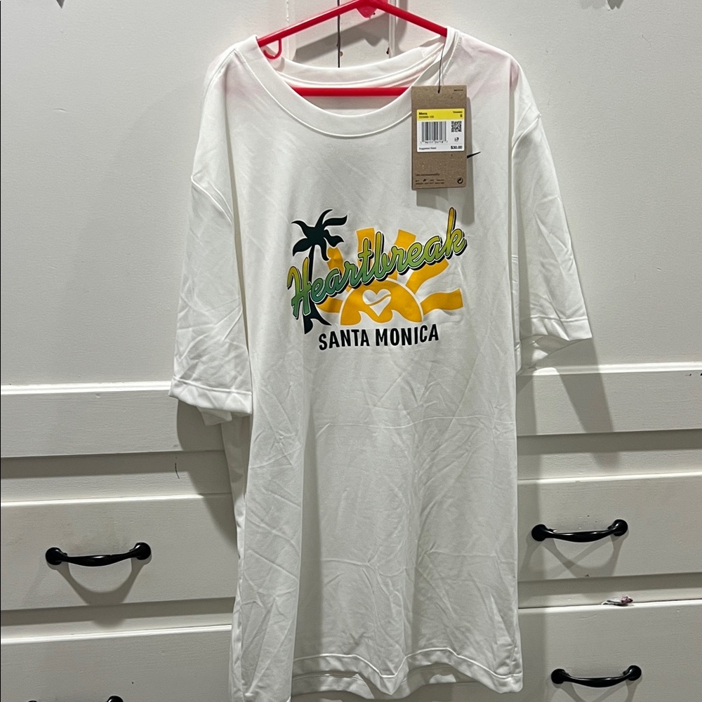Nike White Santa Monica Graphic Tee